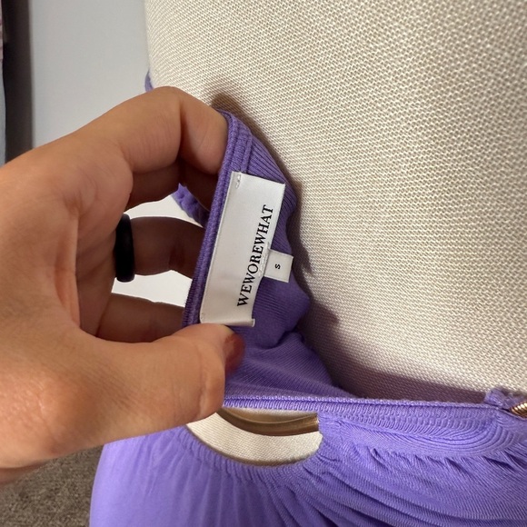 WeWoreWhat Snake Chain Cut Out Maxi Dress Electric Purple Size S - Picture 7 of 10